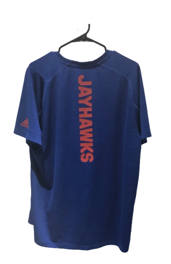 Lot of (2) Kansas Team Issued Workout Shirts (Size XL)