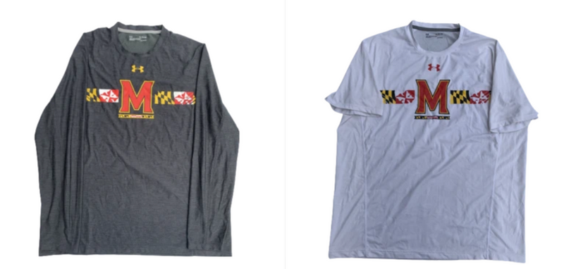 Lot of (2) Maryland Under Armour Workout Shirts (Size XL)
