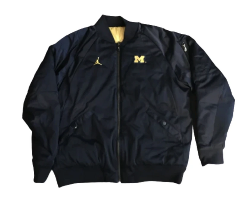 Mike McCray Michigan Football Team Exclusive Reversible High-End Satin Jacket (Size XL)