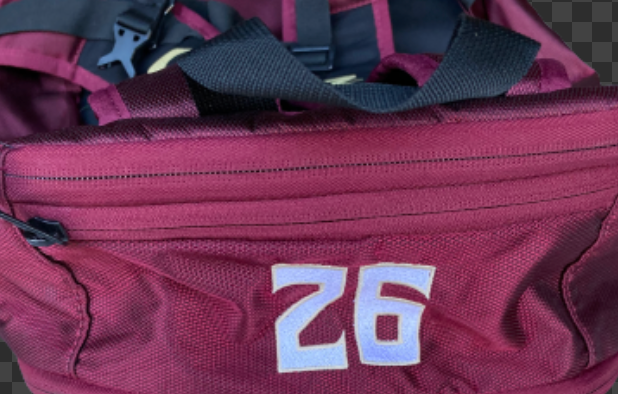 Cole Sands Florida State Baseball Athlete Issued Backpack with Number on Top