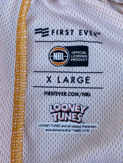 E.J. Singler Brisbane Bullets Limited Edition Looney Toons Game Shorts (Size XL)