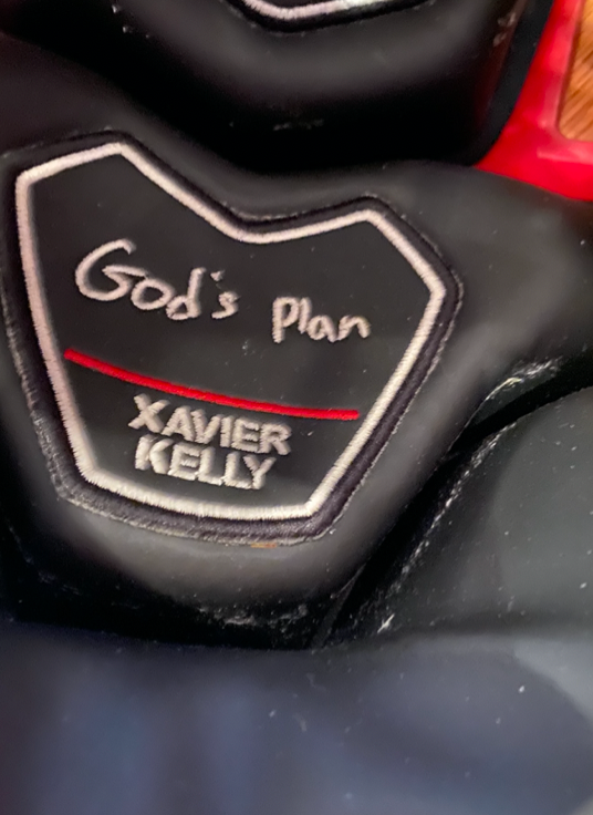 Xavier Kelly Aransas Football Game Worn Helmet