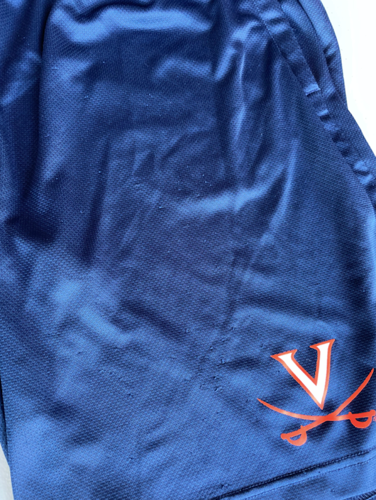 Jay Huff Virginia Basketball Player Exclusive "Battle 4 Atlantis" Practice Shorts (Size XL)