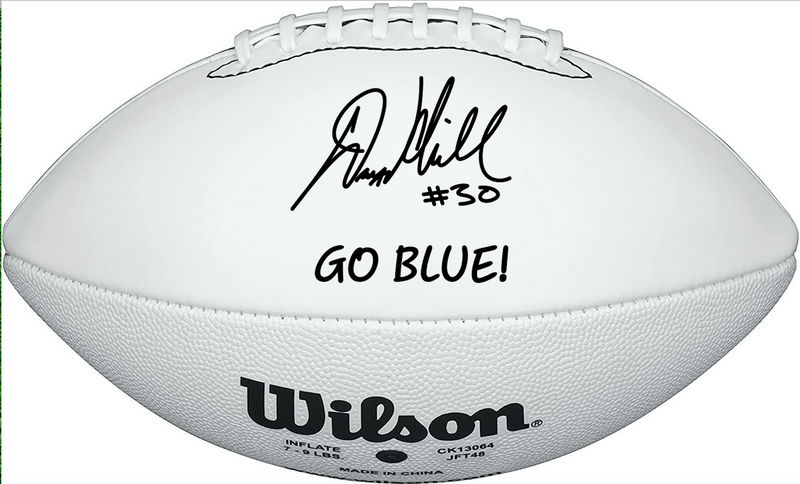 Dax Hill SIGNED Football *Pre-Sale*