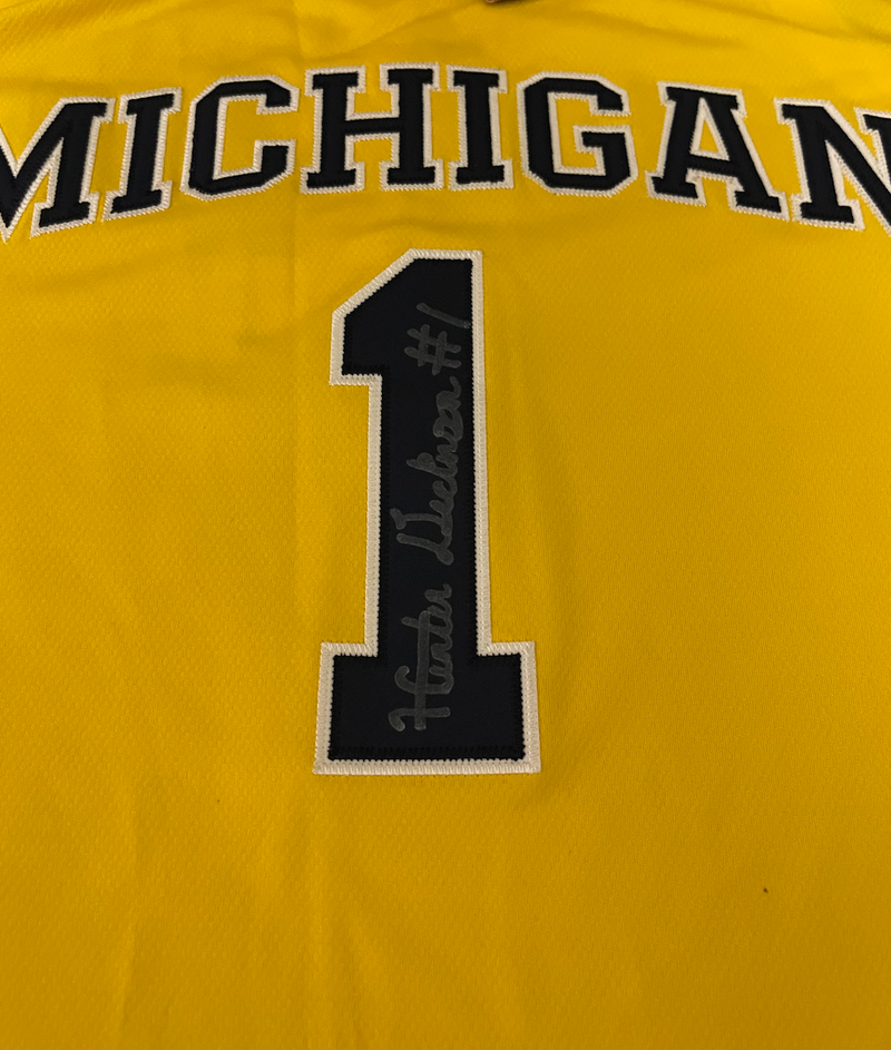Hunter Dickinson SIGNED Michigan Officially Licensed Authentic Jersey - Size XXL (Limited Quantity)