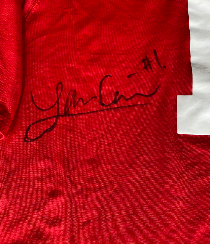 Lauren Carlini Wisconsin Volleyball SIGNED Practice Jersey with 