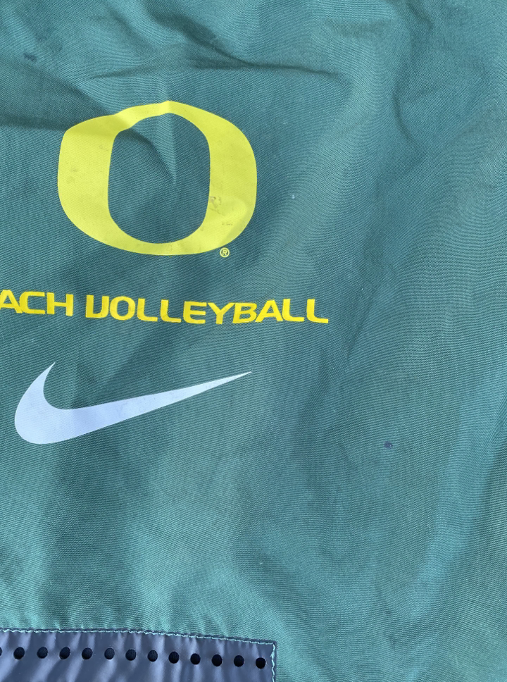 Taylor Agost Oregon Volleyball SIGNED Shoes & Drawstring Bag