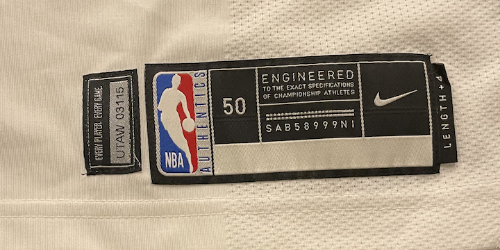 Rayjon Tucker Utah Jazz 2020-2021 Authentic NBA Bubble "JUSTICE" Game Jersey (Size 50, Length + 4)