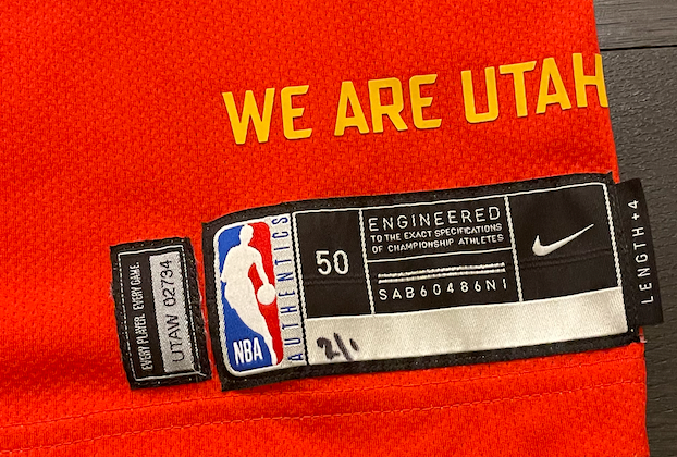 Rayjon Tucker Utah Jazz 2019-2020 Authentic Game Jersey (Size 50, Length + 4)
