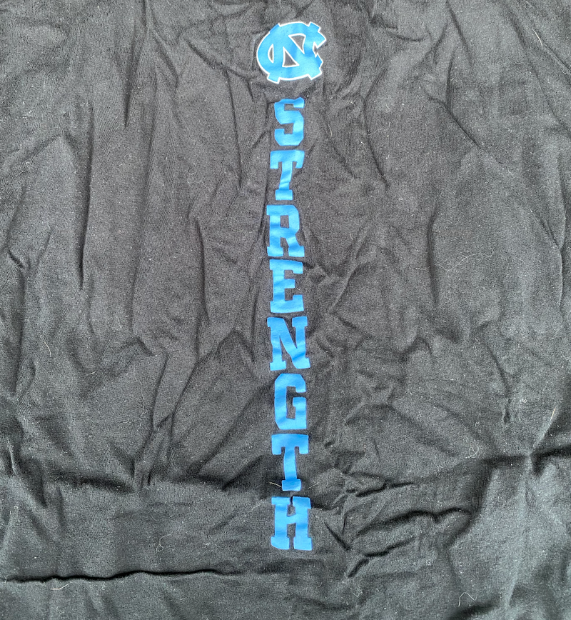 Patrice Rene North Carolina Football Player Exclusive "Be The One" Strength Shirt (Size L)