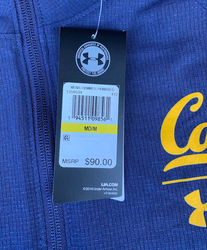 Joshua Drayden California Football Team Issued Travel Jacket (Size M)