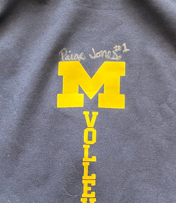 Paige Jones Michigan Volleyball Team Exclusive SIGNED Warm-Up Jacket (Size MT)