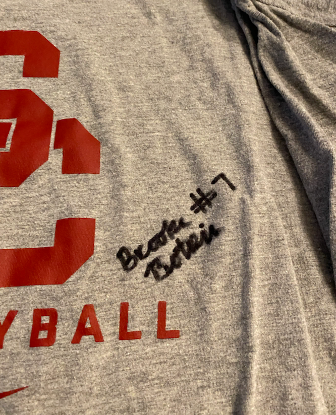 Brooke Botkin USC Volleyball SIGNED Team Issued Workout Shirt (Size L)