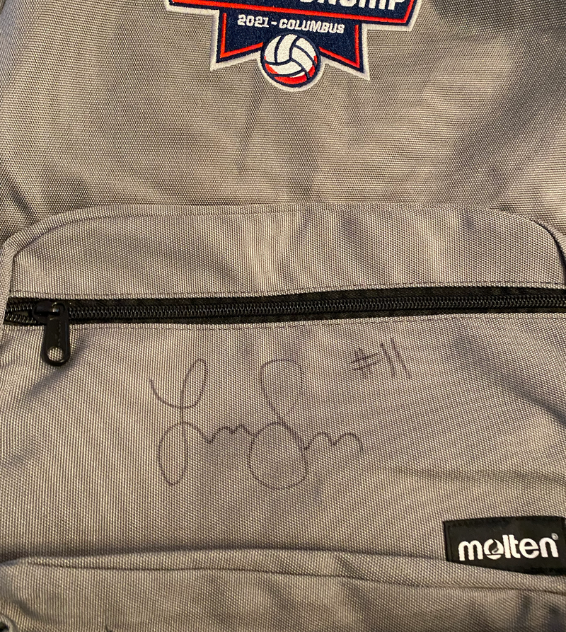 Lexi Sun Nebraska Volleyball SIGNED 2021 NCAA National Championship Exclusive Backpack