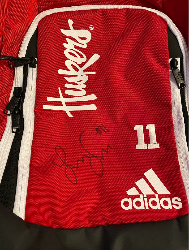 Lexi Sun Nebraska Volleyball SIGNED Player Exclusive Travel Backpack with 
