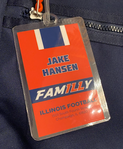 Jake Hansen Illinois Exclusive Student-Athlete Backpack with Player Tag