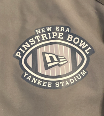 John Parker Romo Virginia Tech Football Exclusive Yankee Stadium Pinstripe Bowl Winter Coat (Size L)