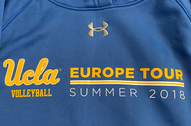 Mac May UCLA Volleyball Team Exclusive 2018 Europe Tour Sweatshirt (Size M)