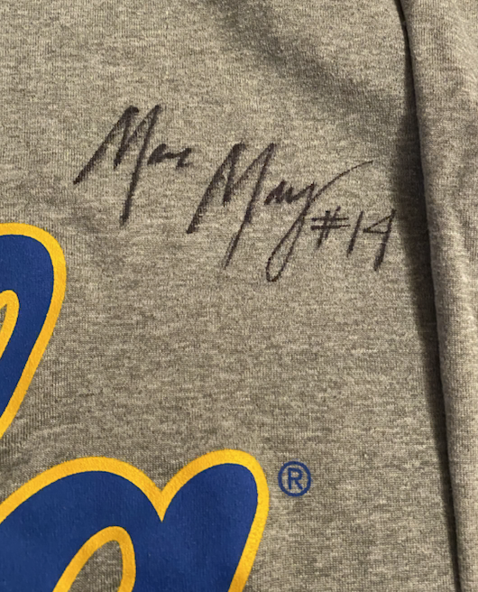Mac May UCLA Volleyball SIGNED Practice Shirt (Size L)
