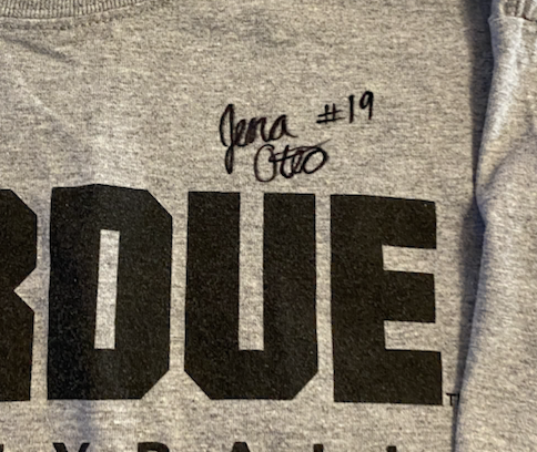 Jena Otec Purdue Volleyball SIGNED Team Issued T-Shirt (Size L)