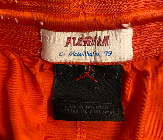 C.J. McWilliams Floirida Football Team Issued Workout Shorts  - Given to Feleipe Franks (Size L)