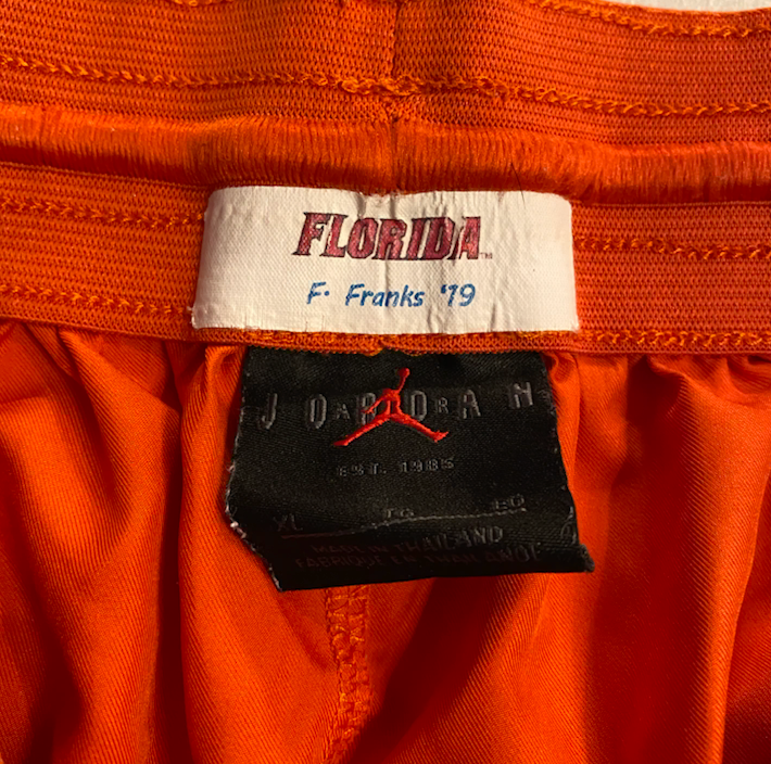 Feleipe Franks Floirida Football Team Issued Workout Shorts with Player Tag (Size XL)