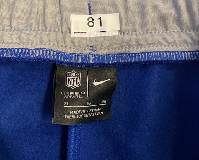 Alex Bachman New York Giants Team Issued Sweatpants (Size XL)