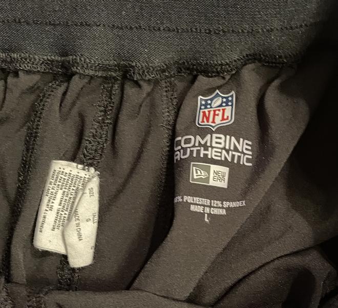 Joshua Kelley NFL Combine Player Exclusive Shorts (Size L)