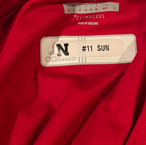 Lexi Sun Nebraska Volleyball SIGNED Pre-Game Warm-Up Shirt with NAME TAG (Size M)