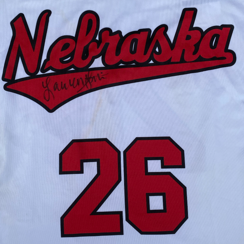 Lauren Stivrins Nebraska Volleyball SIGNED Team Issued Authentic Game Jersey (Size MT)