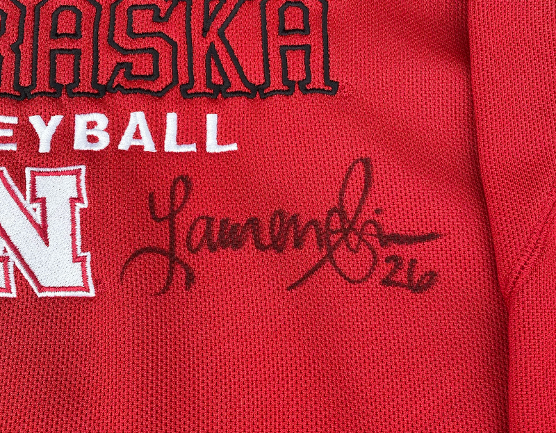 Lauren Stivrins Nebraska Volleyball SIGNED Team Issued Sweatshirt (Size L)