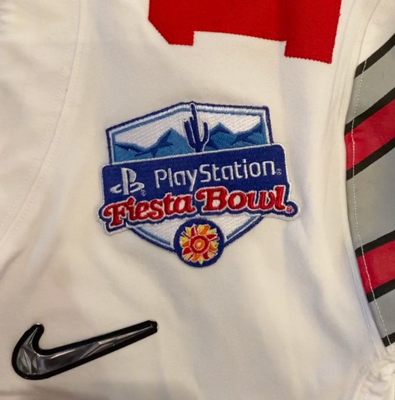 Jonathon Cooper Ohio State Football SIGNED Game Issued PLAYSTATION FIESTA BOWL Jersey (December 31, 2016 vs. Clemson)