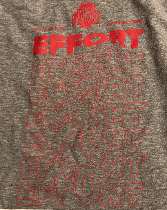Antwuan Jackson Ohio State Football Team Issued "EFFORT" T-Shirt (Size 3XL)