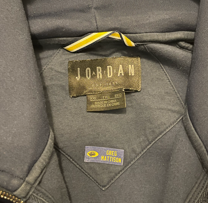 David Ojabo Michigan Football Team Exclusive Premium Jordan Jacket - Given to by Greg Mattison (Size 2XL)