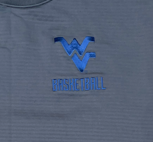 Taz Sherman West Virginia Basketball Team Issued Waffle Crew Neck Pullover (Size M)