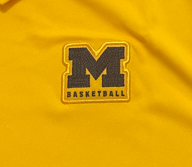 Michigan Basketball Team Issued Polo Shirt (Size L)