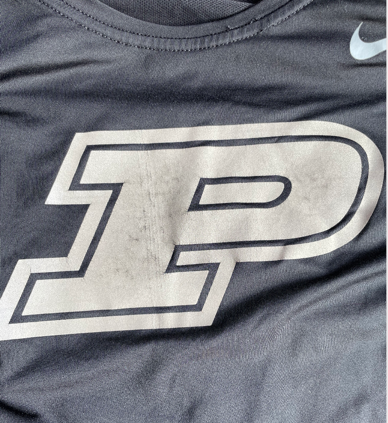 Sasha Stefanovic Purdue Basketball Team Issued Long Sleeve Workout Shirt (Size XL)