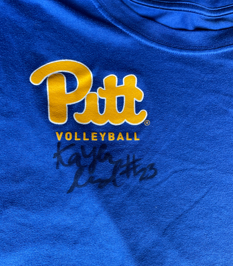 Kayla Lund Pittsburgh Volleyball SIGNED Team Issued Practice Shirt (Size L)