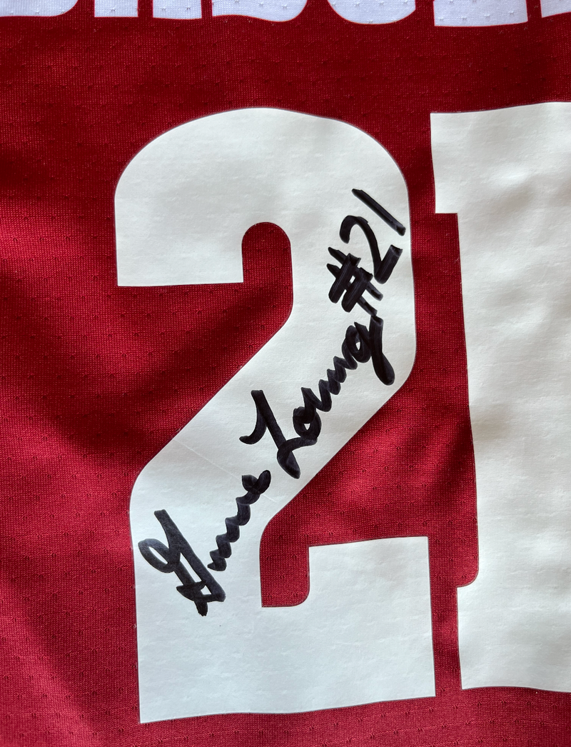 Grace Loberg Wisconsin Volleyball SIGNED Game Worn Jersey (Size XL)