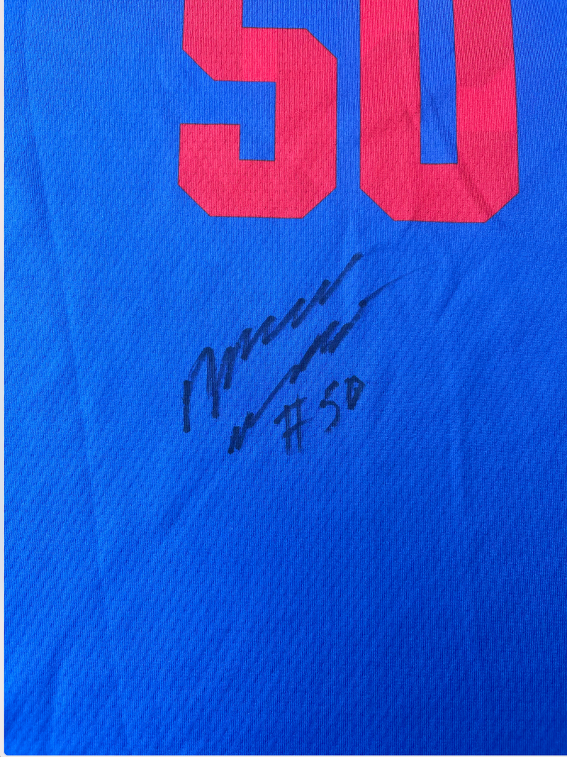Marcus Weathers SMU Basketball SIGNED Exclusive Reversible Practice Jersey and Practice Short (Size XL)