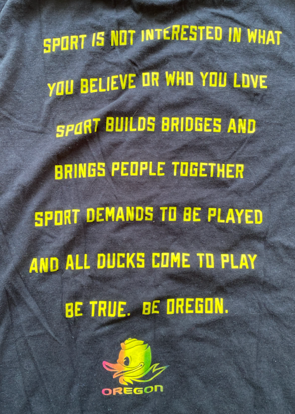 Jordan Dail Oregon Softball Team Exclusive "QUOTE" T-Shirt (Size S)