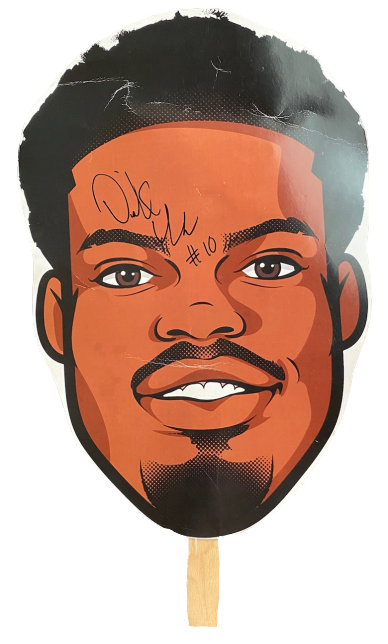 Derrick Walton Jr. Signed Blown-Up Emoji Face