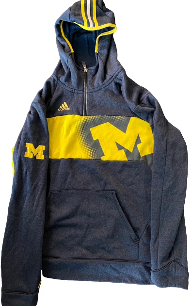 Derrick Walton Jr. Michigan Adidas Sweatshirt (Size L)