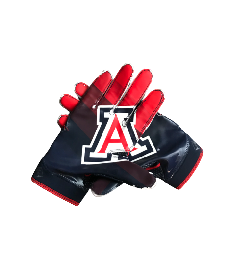 Cedric Peterson Arizona Nike Football Gloves (Size L)