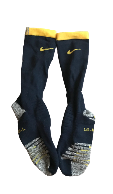 Shea Patterson Michigan Nike Socks (Size L)