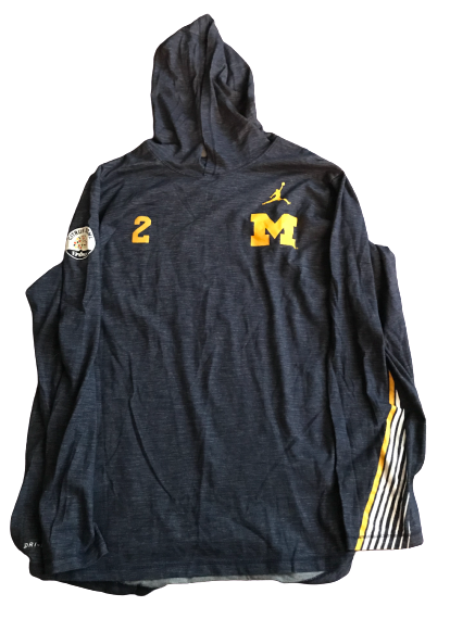 Shea Patterson Michigan Team Issued Jordan 2020 Citrus Bowl Sweatshirt (Size XL)