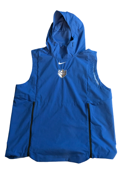 Javon Bess St. Louis Basketball Team Issued Sleeveless Hoodie Vest (Size L)