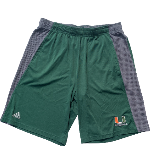 Chris McMahon Miami Baseball Adidas Shorts (Size L)