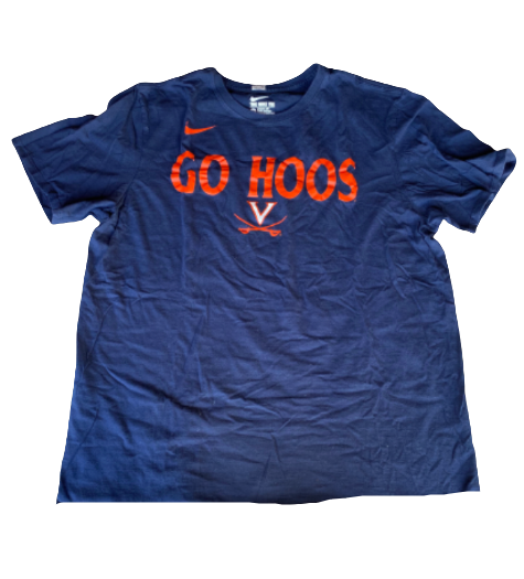 Jay Huff Virginia Basketball Team Issued T-Shirt (Size XL)