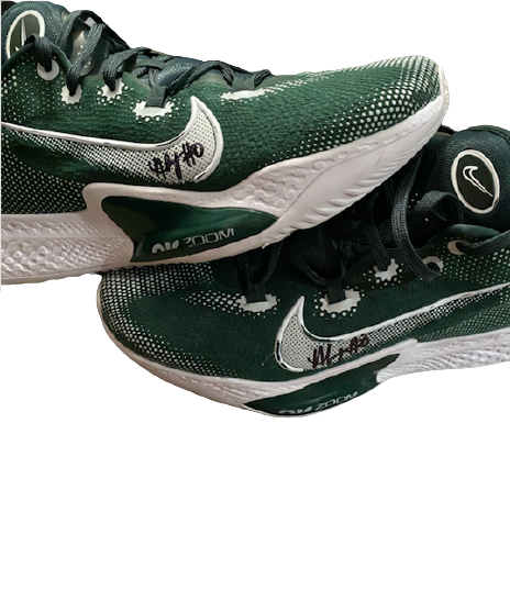 Aaron Henry Michigan State Basketball SIGNED Team Issued Shoes (Size 15)